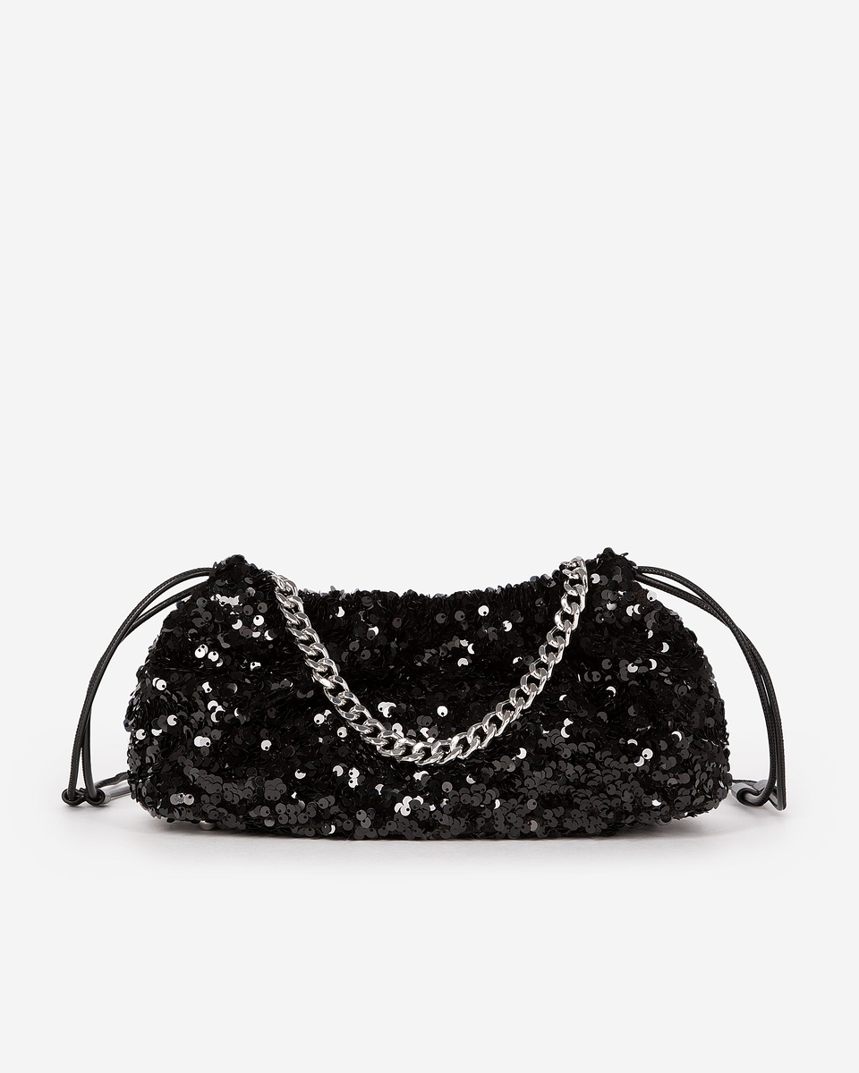 Taylor black sequin bag