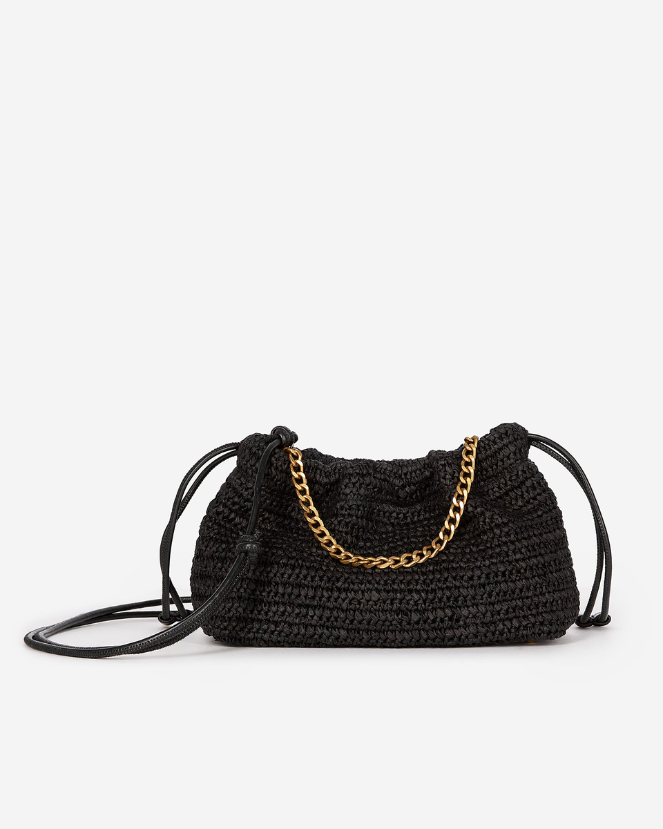 Taylor bag in black raffia