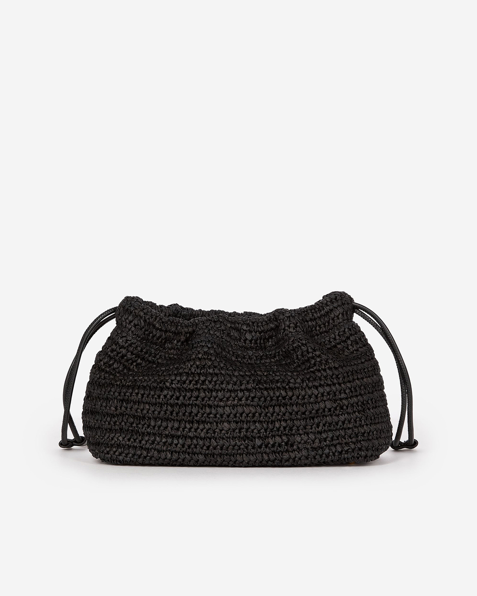 Taylor bag in black raffia