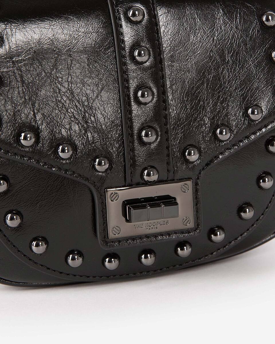 Emily rounded bag with black studs