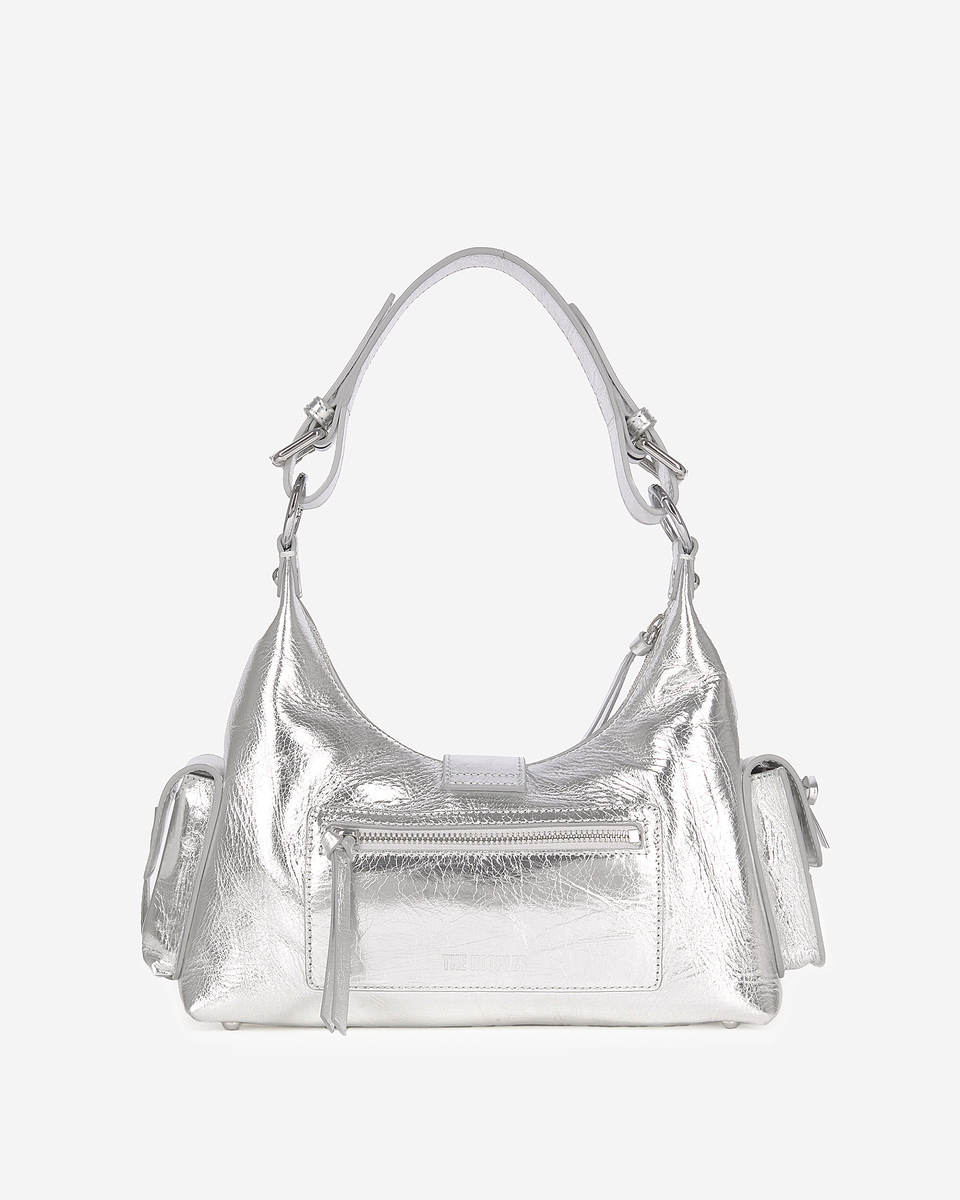 Amelia bag in silver leather