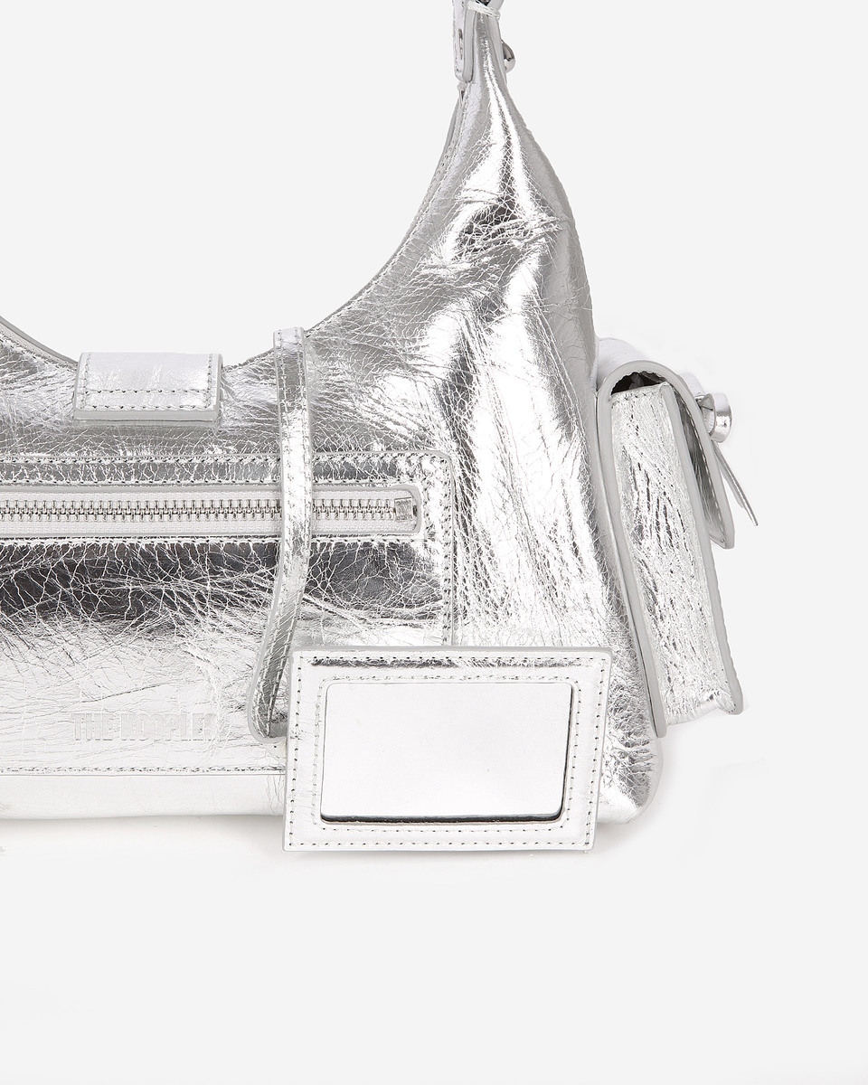 Amelia bag in silver leather