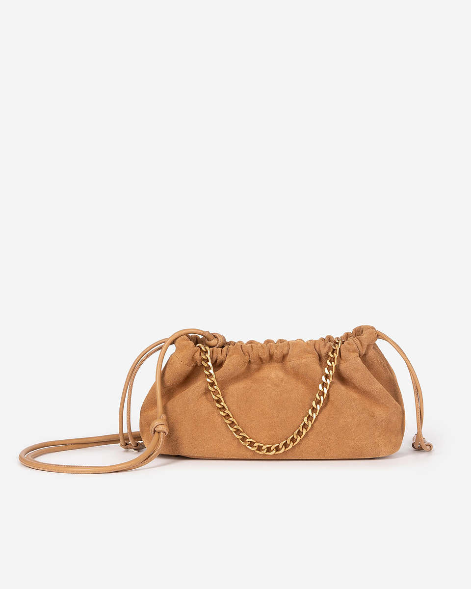Taylor bag in camel suede