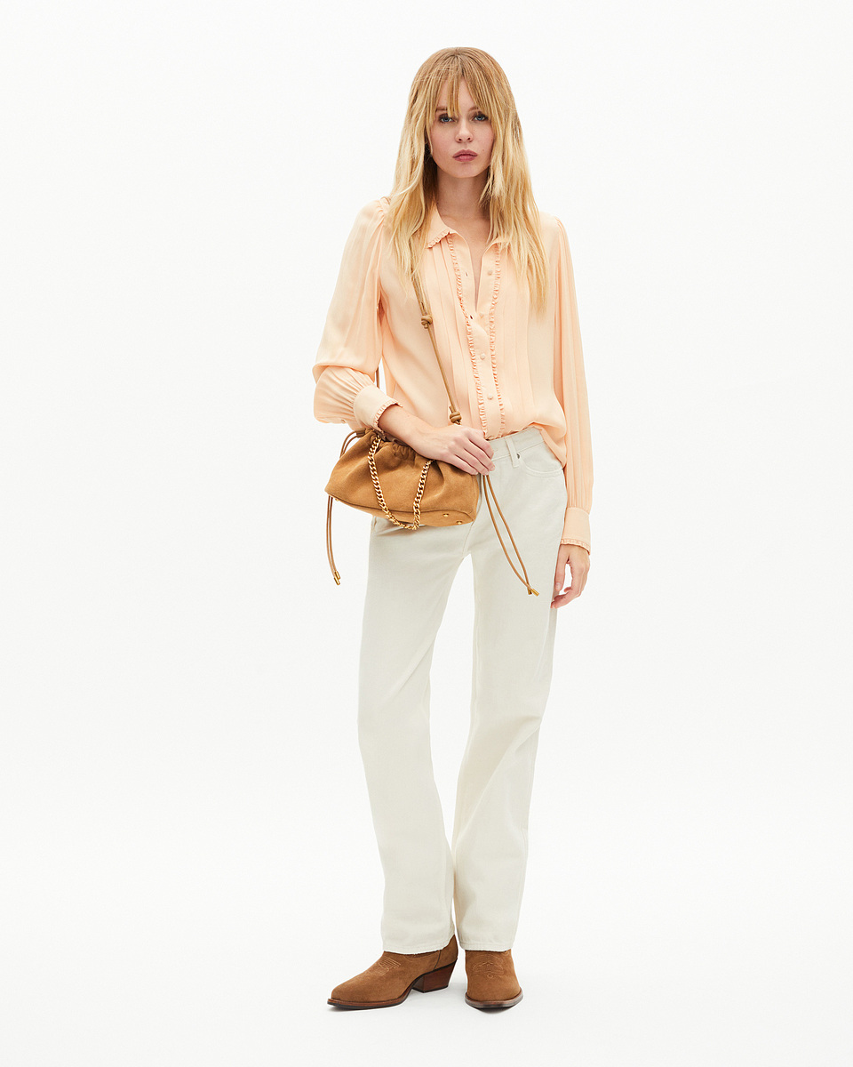 Taylor bag in camel suede