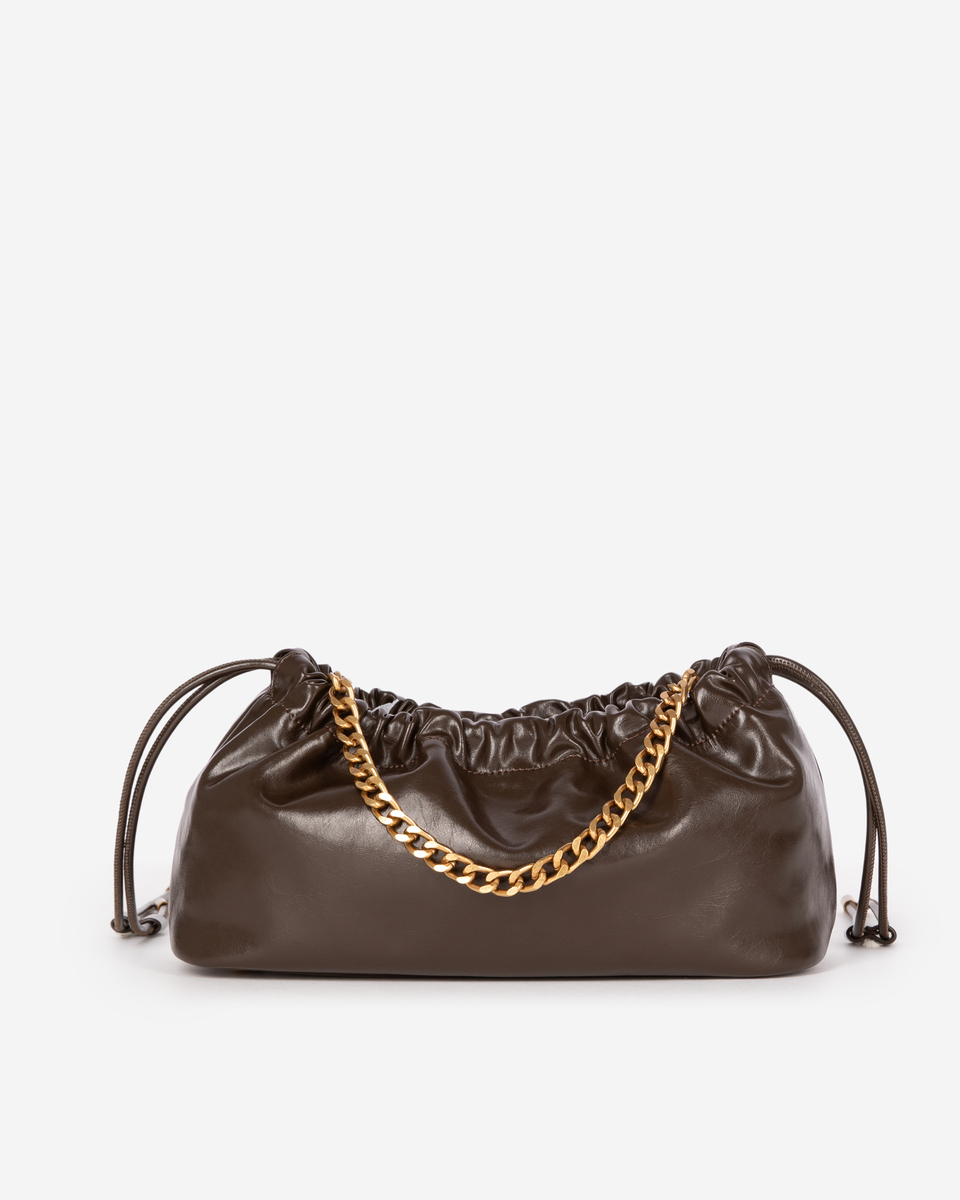 Brown recycled leather Taylor bag