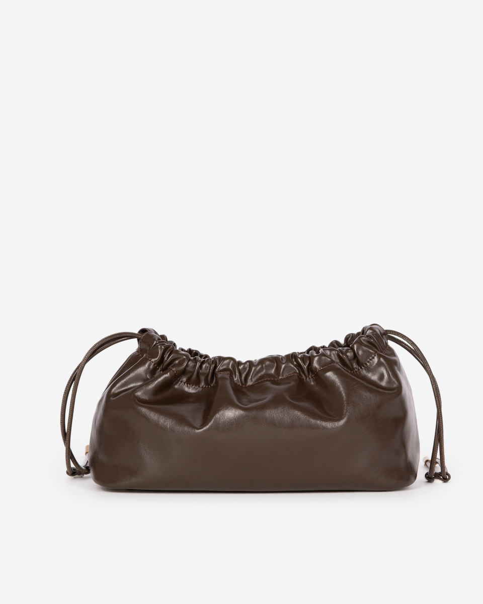Brown recycled leather Taylor bag