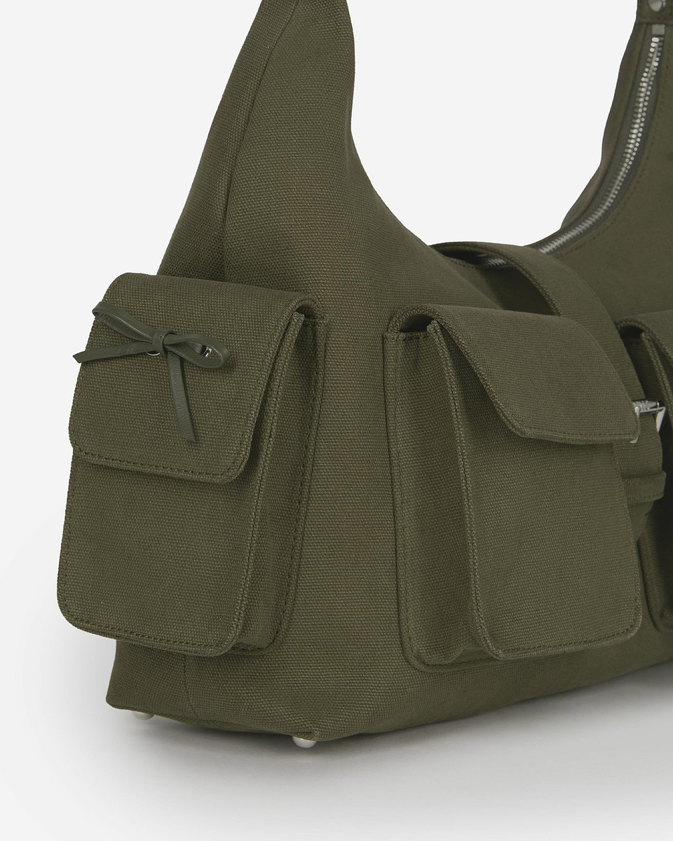 Amelia XL bag in khaki canvas