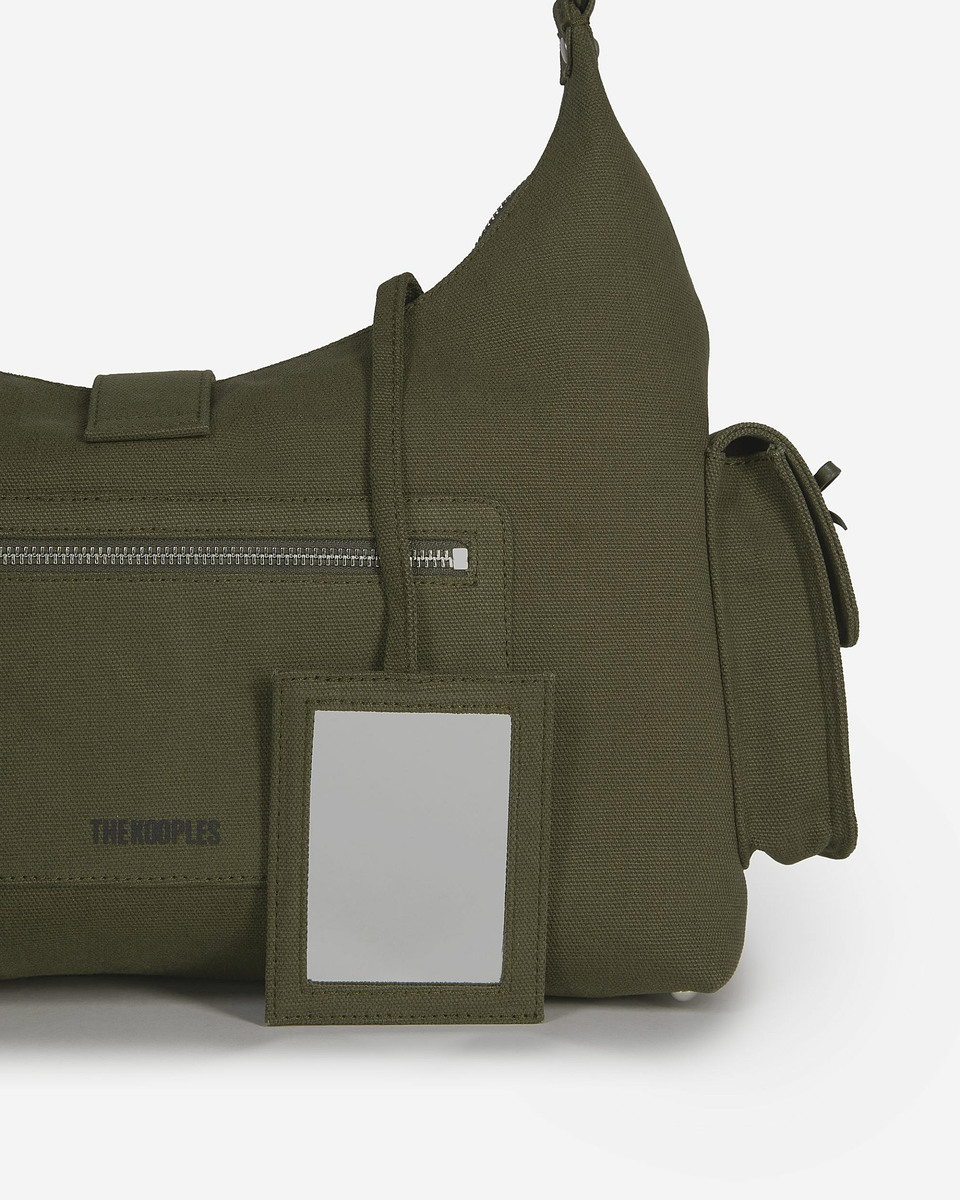 Amelia XL bag in khaki canvas