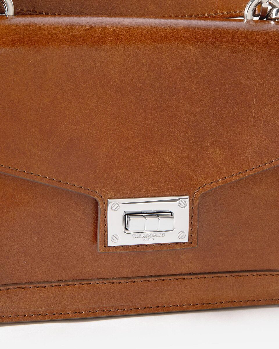 Emily bag in cognac cracked leather