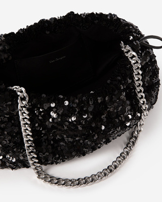 Taylor black sequin bag