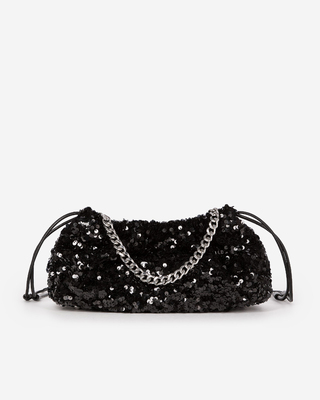Taylor black sequin bag