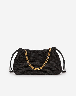 Taylor bag in black raffia