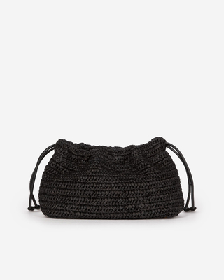 Taylor bag in black raffia