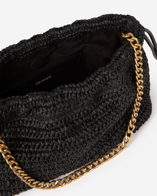 Taylor bag in black raffia
