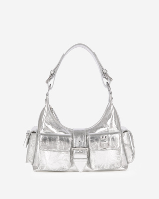 Amelia bag in silver leather