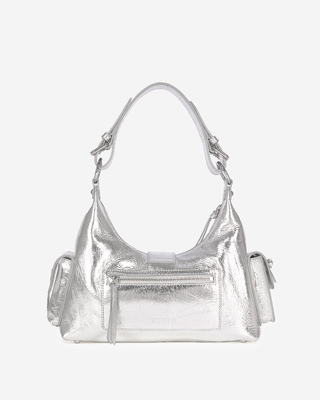 Amelia bag in silver leather
