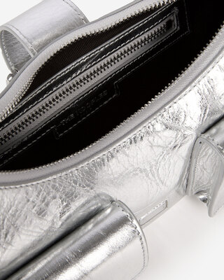 Amelia bag in silver leather