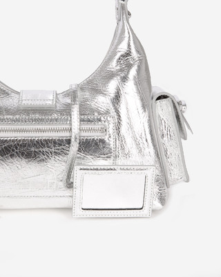 Amelia bag in silver leather
