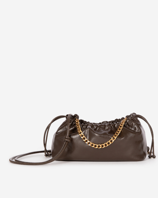Brown recycled leather Taylor bag
