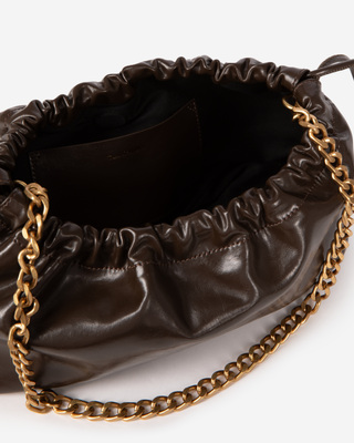 Brown recycled leather Taylor bag