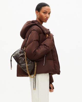 Brown recycled leather Taylor bag