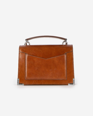 Emily bag in cognac cracked leather