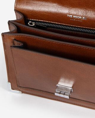 Emily bag in cognac cracked leather