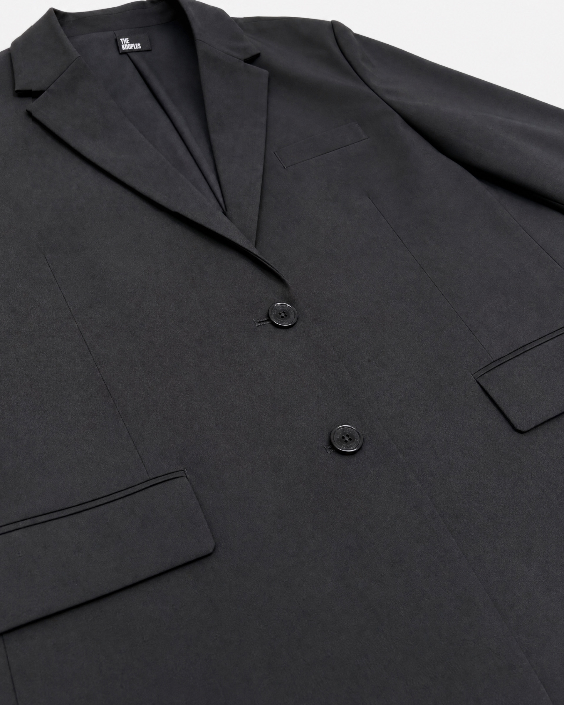 Oversized suit jacket in black wool