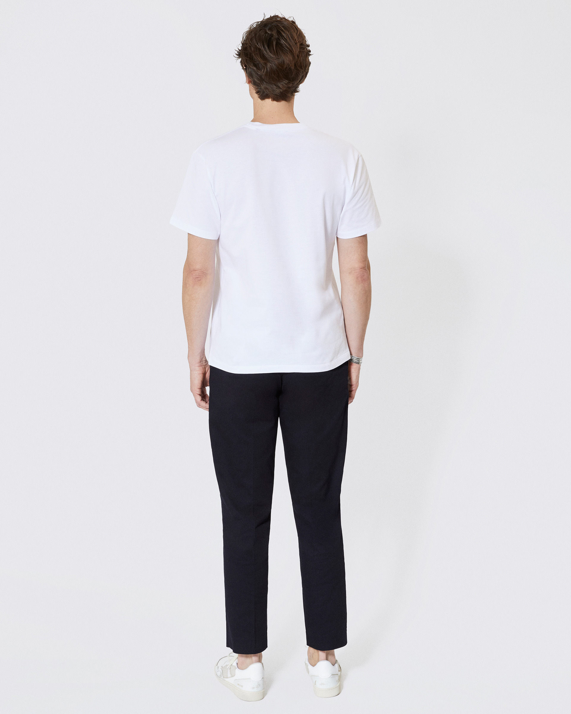 T-shirt with white cut-out logo