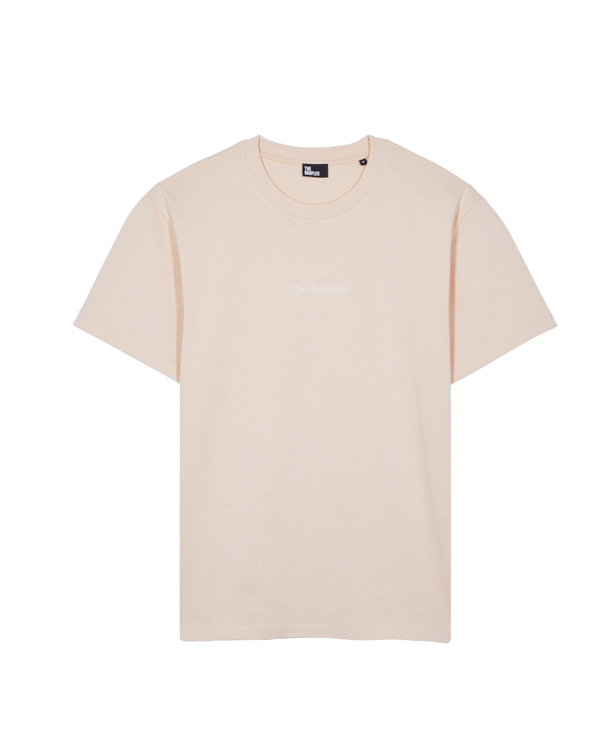 T-shirt with pink cut-out logo