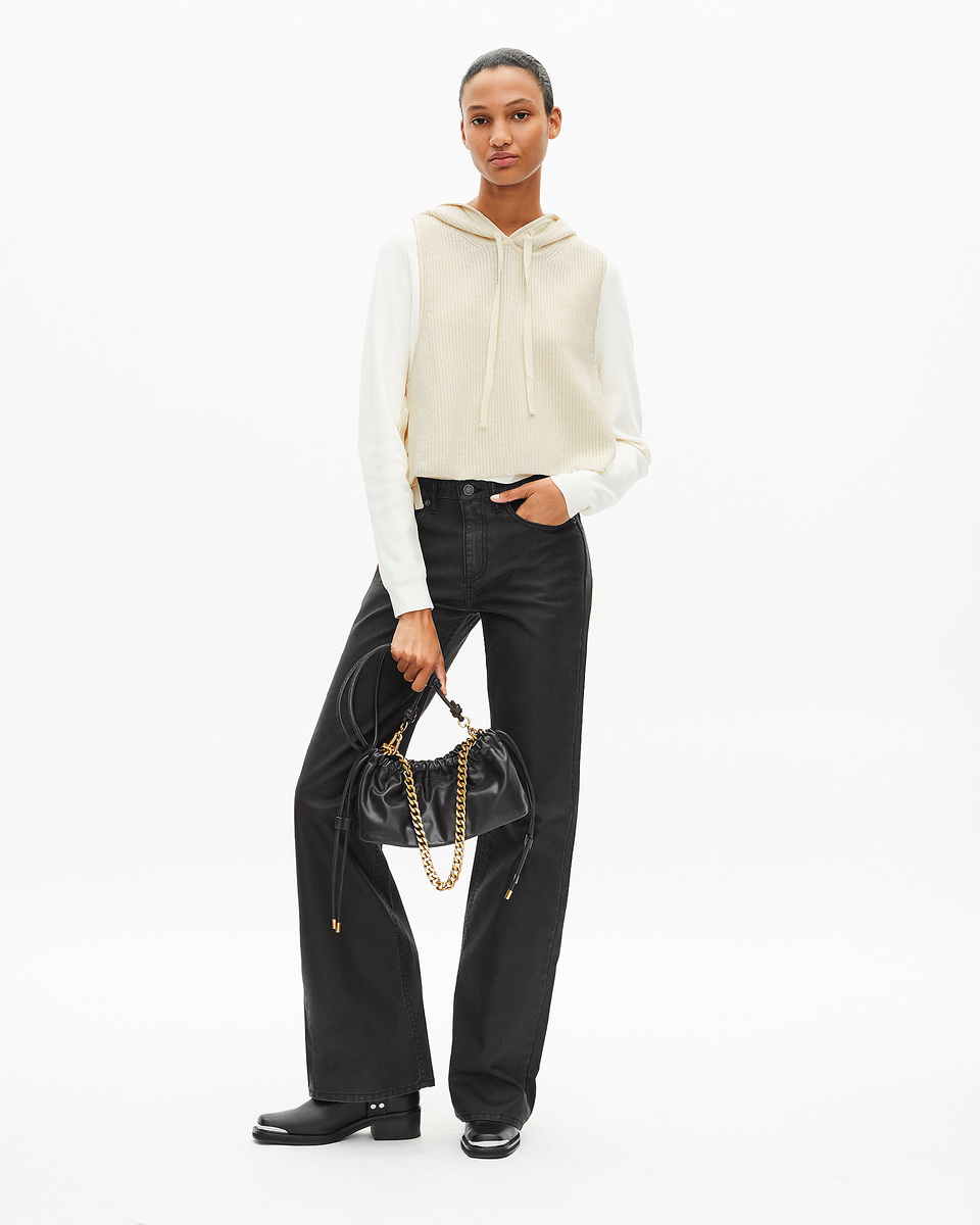 Taylor bag in black recycled leather