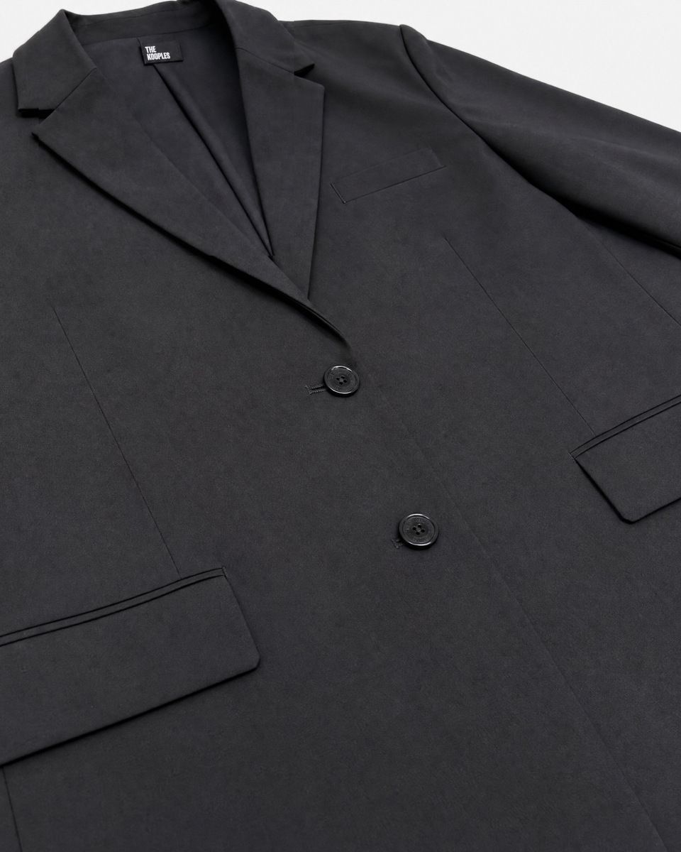 Oversized suit jacket in black wool