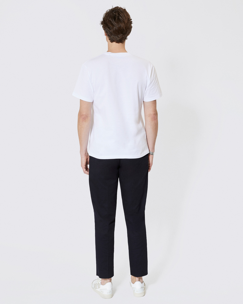 T-shirt with white cut-out logo