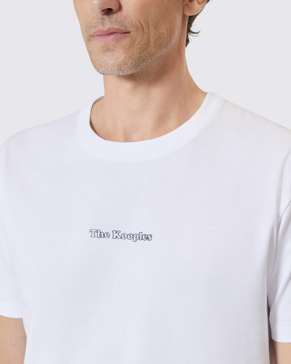 T-shirt with white cut-out logo
