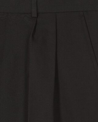 Black wool Bermuda shorts