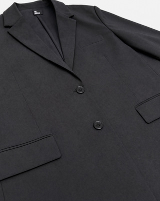 Oversized suit jacket in black wool