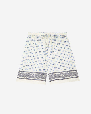 Bandana print shorts ecru