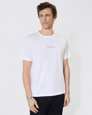 T-shirt with white cut-out logo
