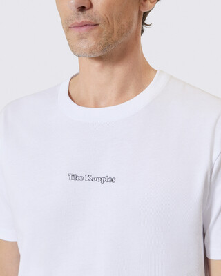 T-shirt with white cut-out logo