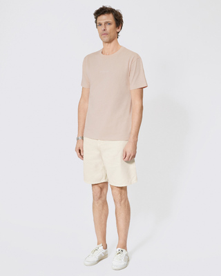T-shirt with pink cut-out logo