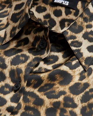 Leopard print silk shirt