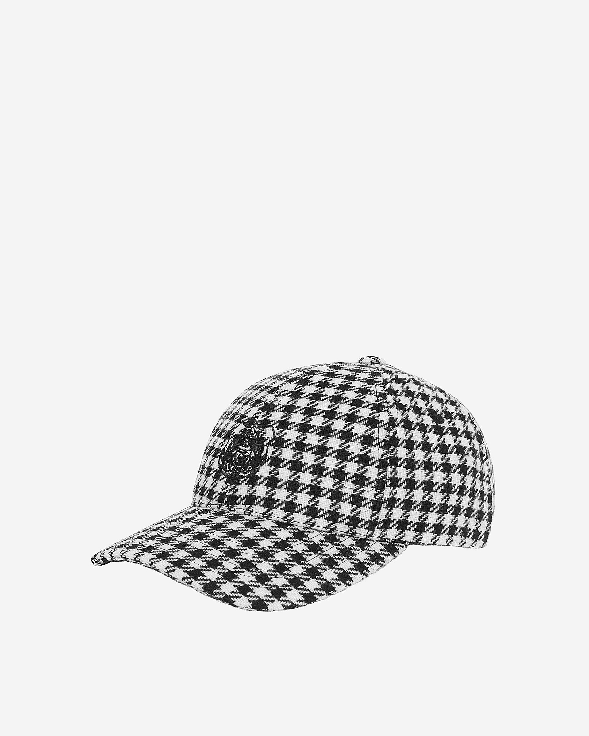 Black houndstooth wool cap