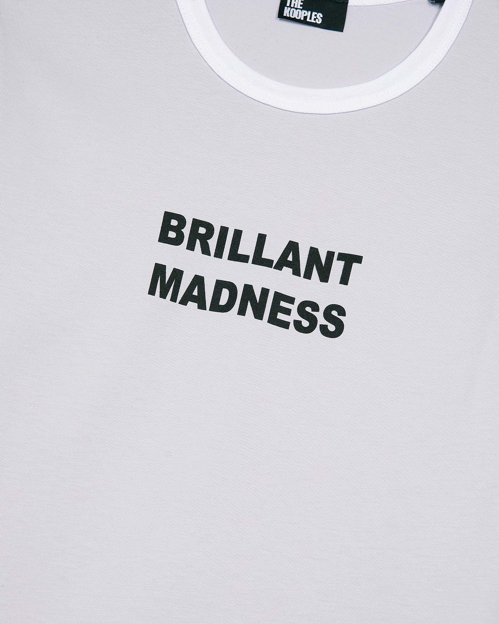 T-shirt with lilac screen print