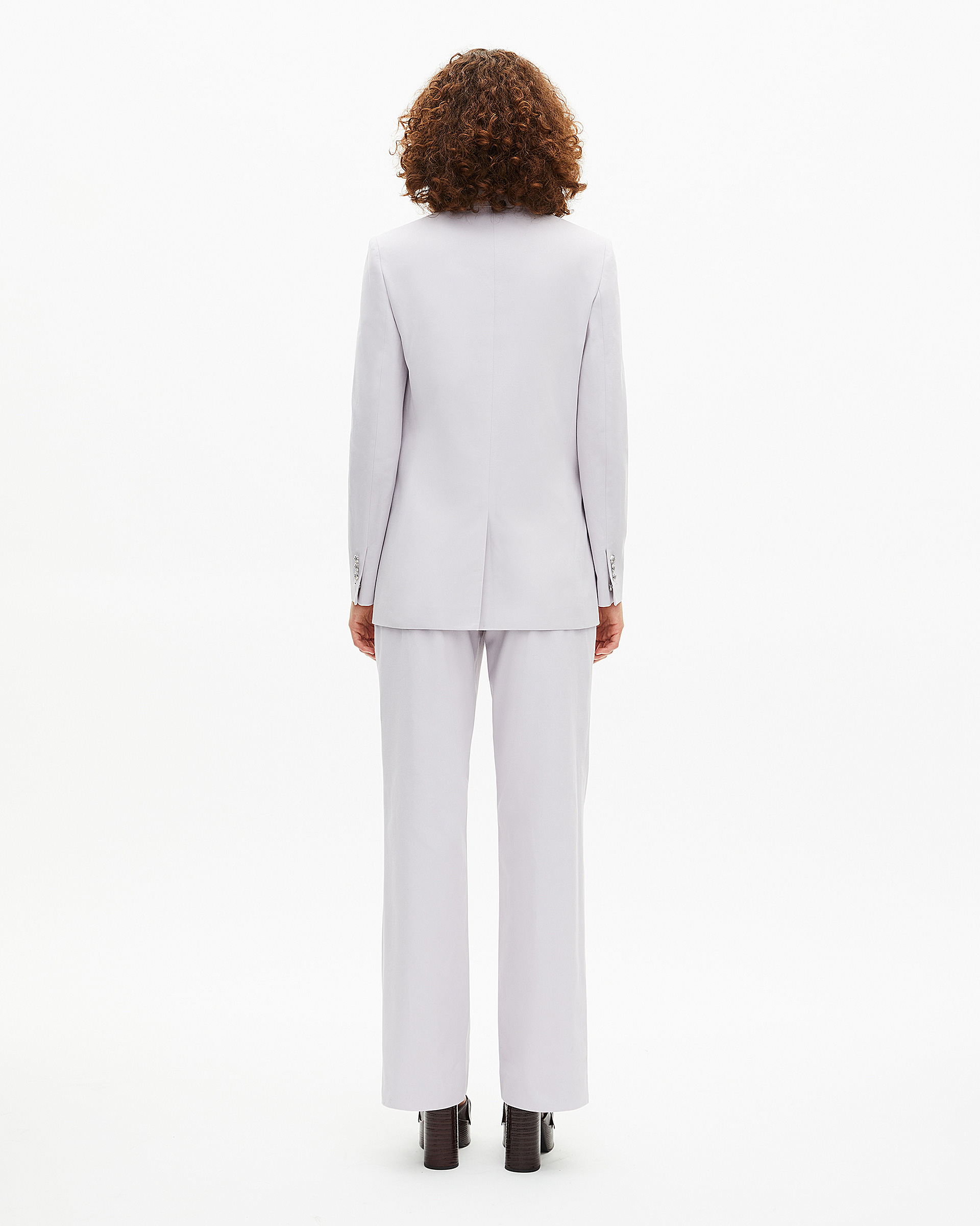 Lilac straight suit jacket