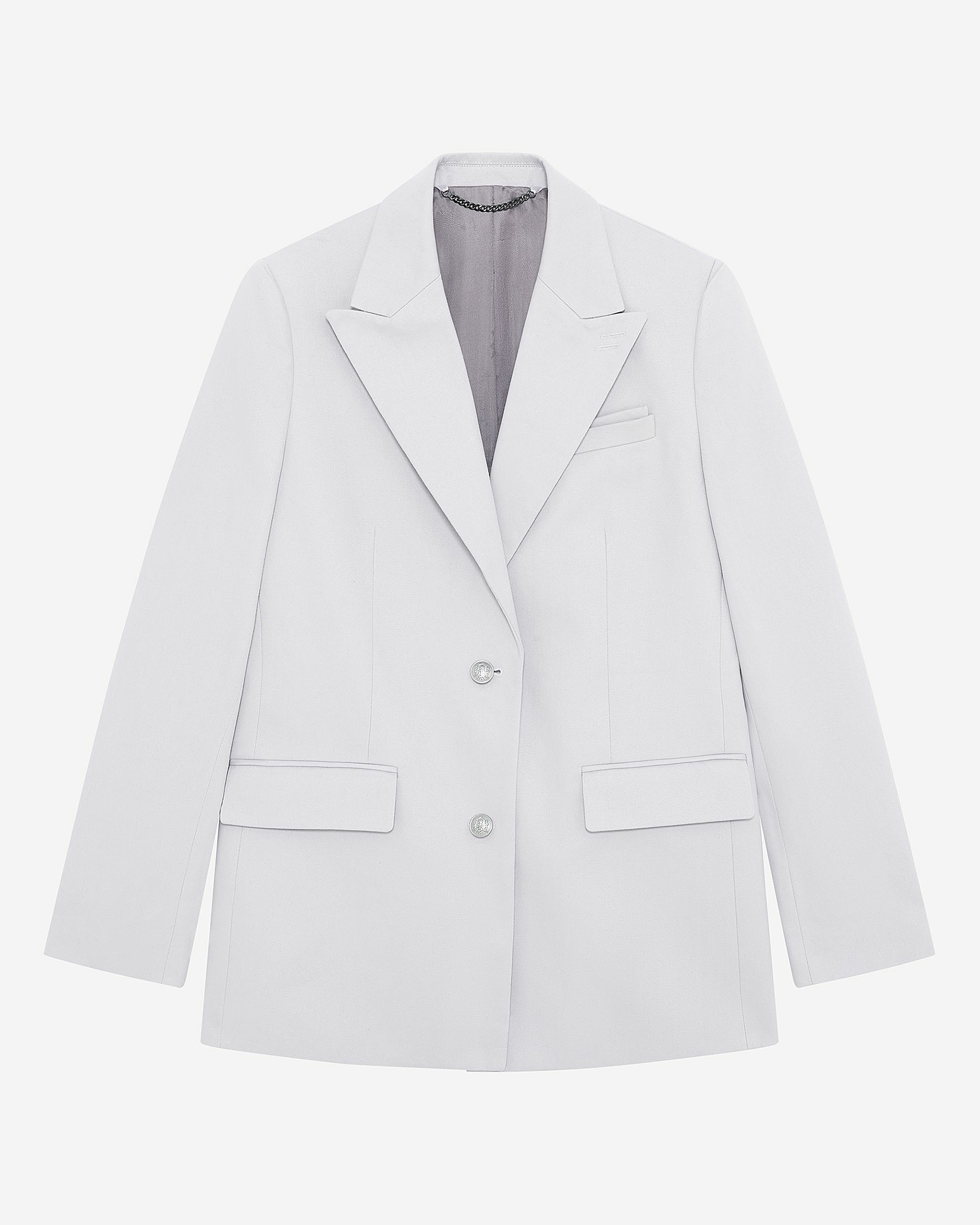 Lilac straight suit jacket