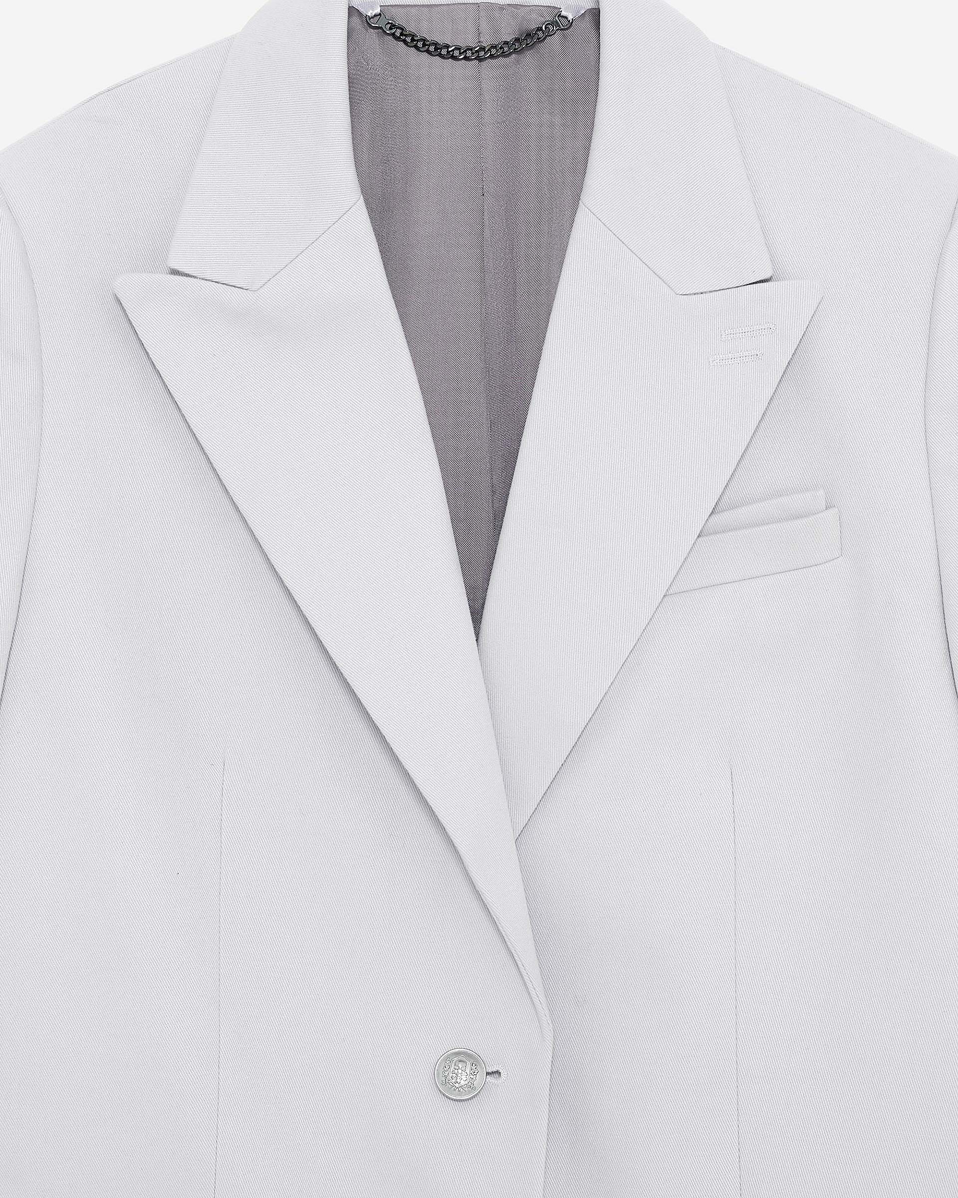 Lilac straight suit jacket