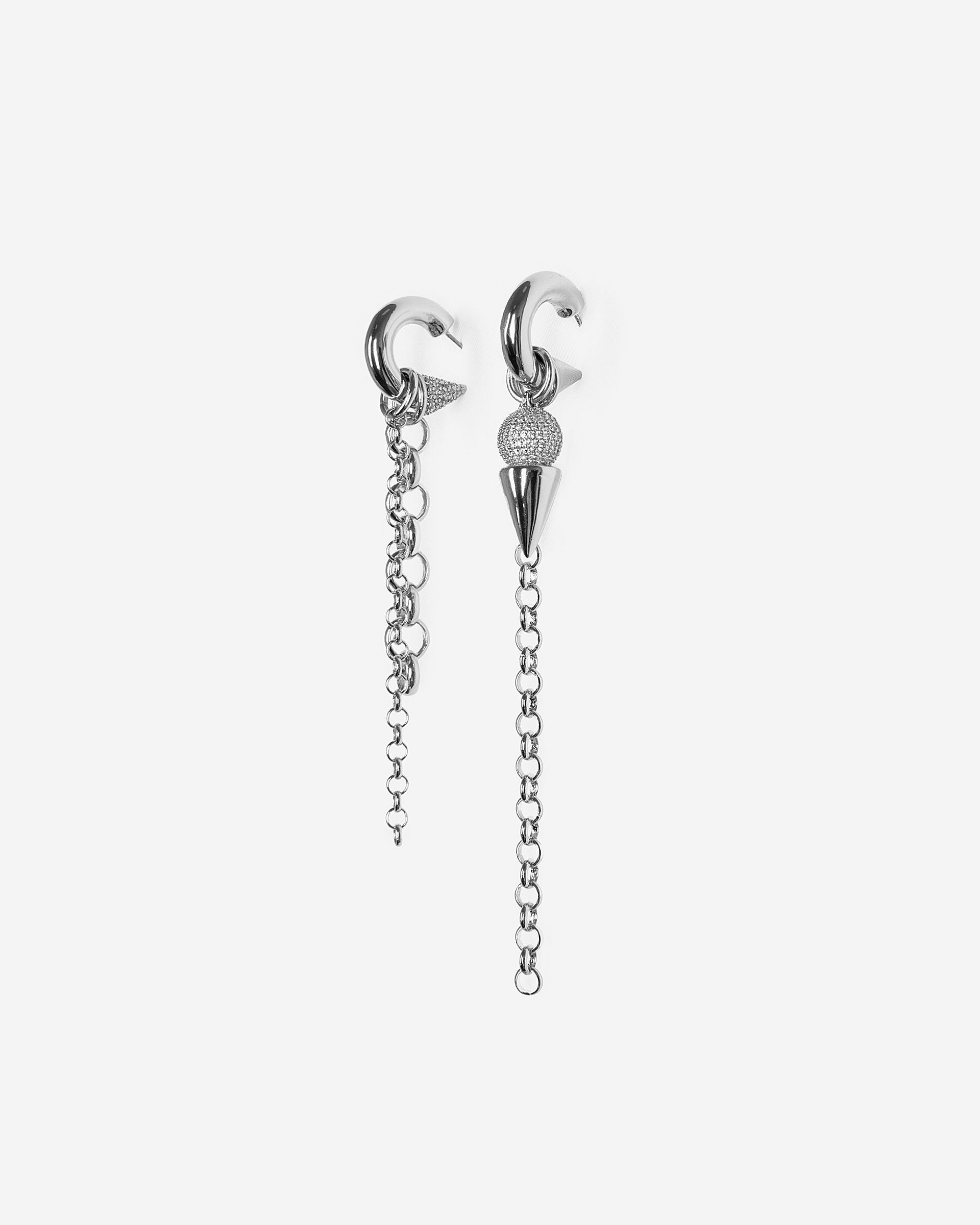 Silver earrings
