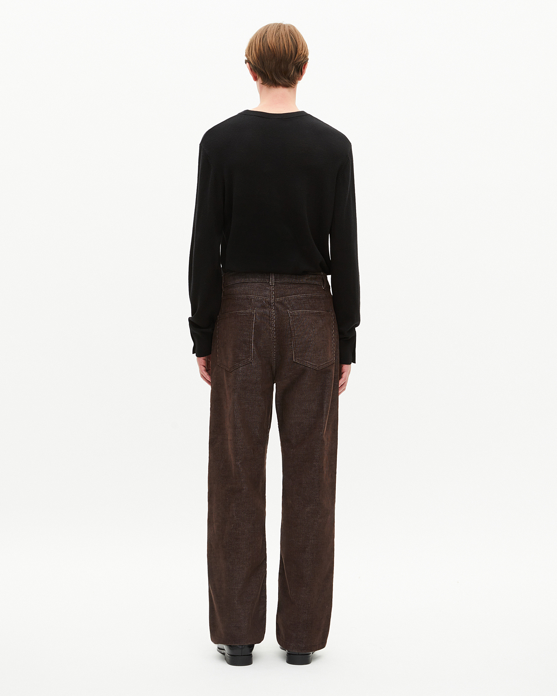 Brown corduroy baggy jeans
