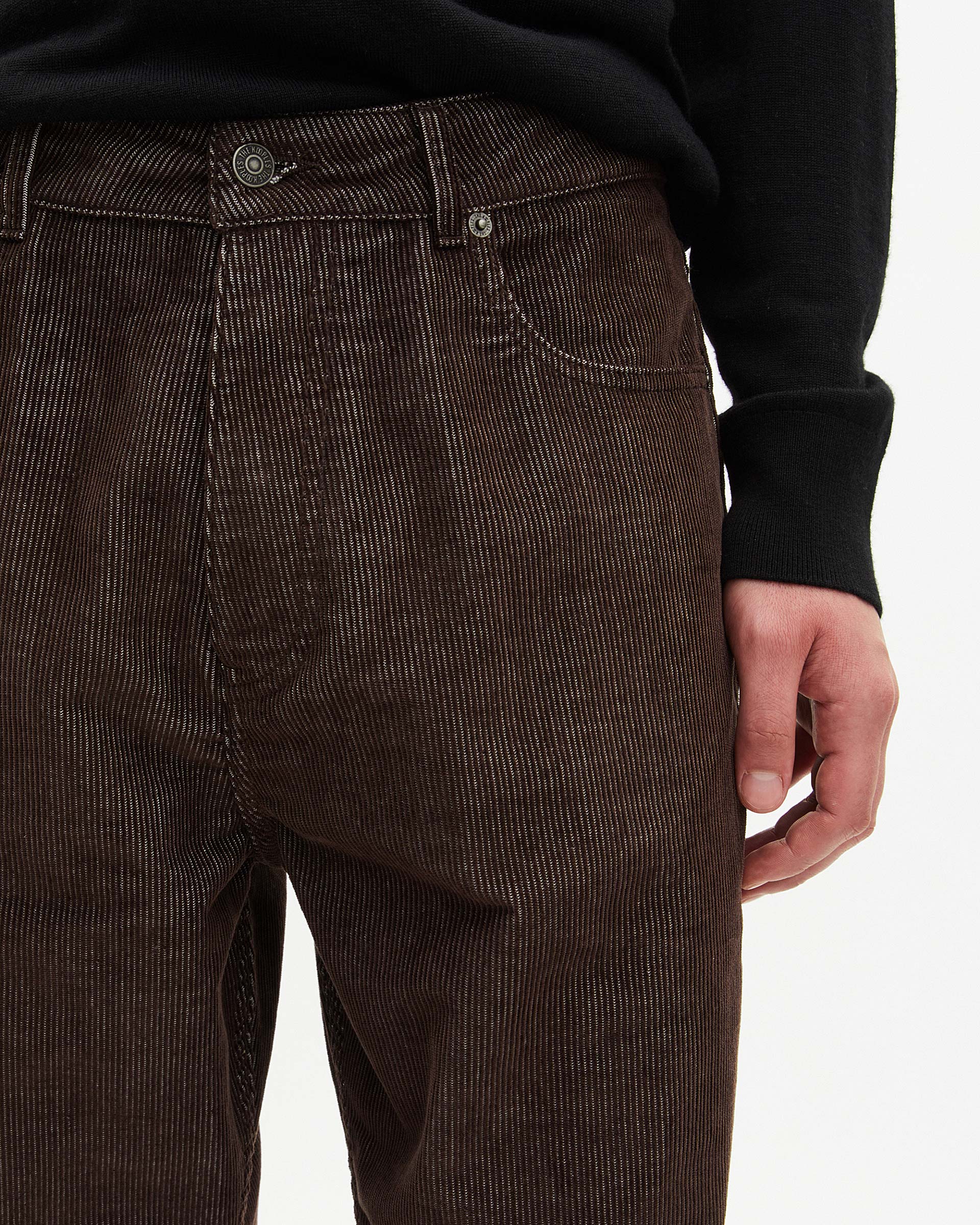 Brown corduroy baggy jeans