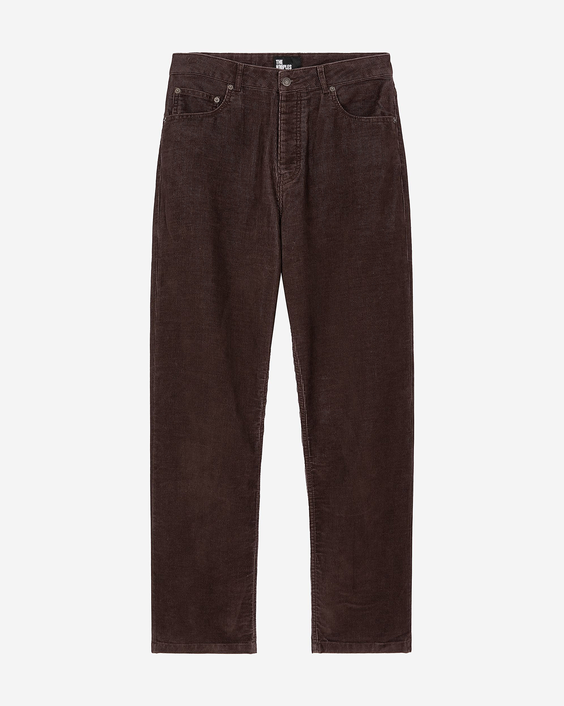 Brown corduroy baggy jeans